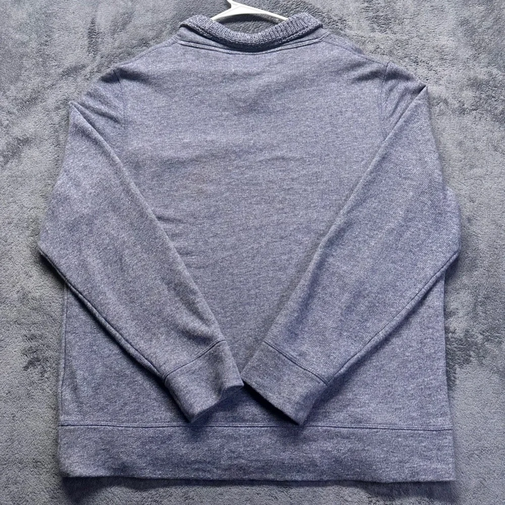 Billy Reid Shawl Collar Sweater Men's 2XL Loop Button Sweatshirt Heathered Knit
